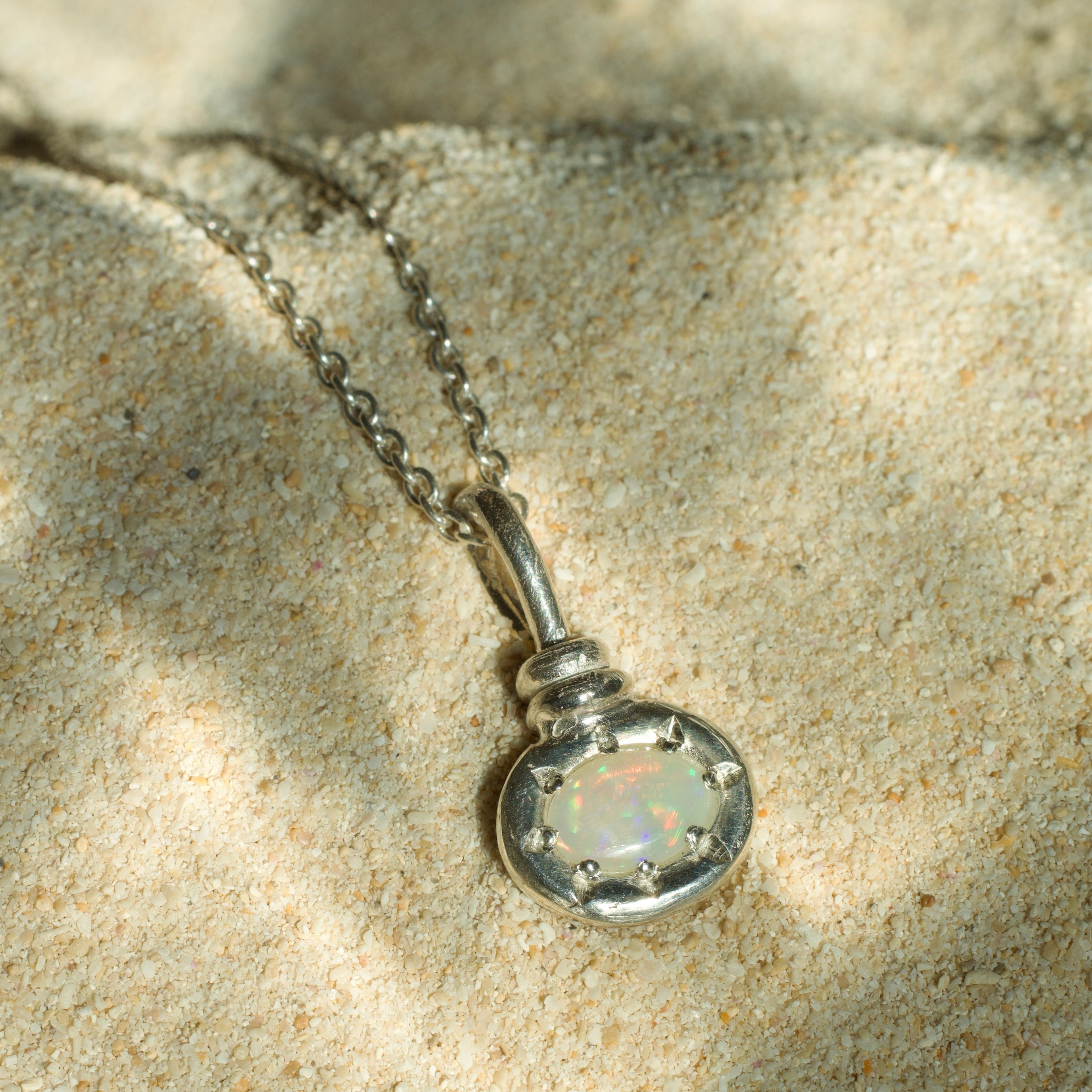 Mooncove Opal Sterling Silver Pendant