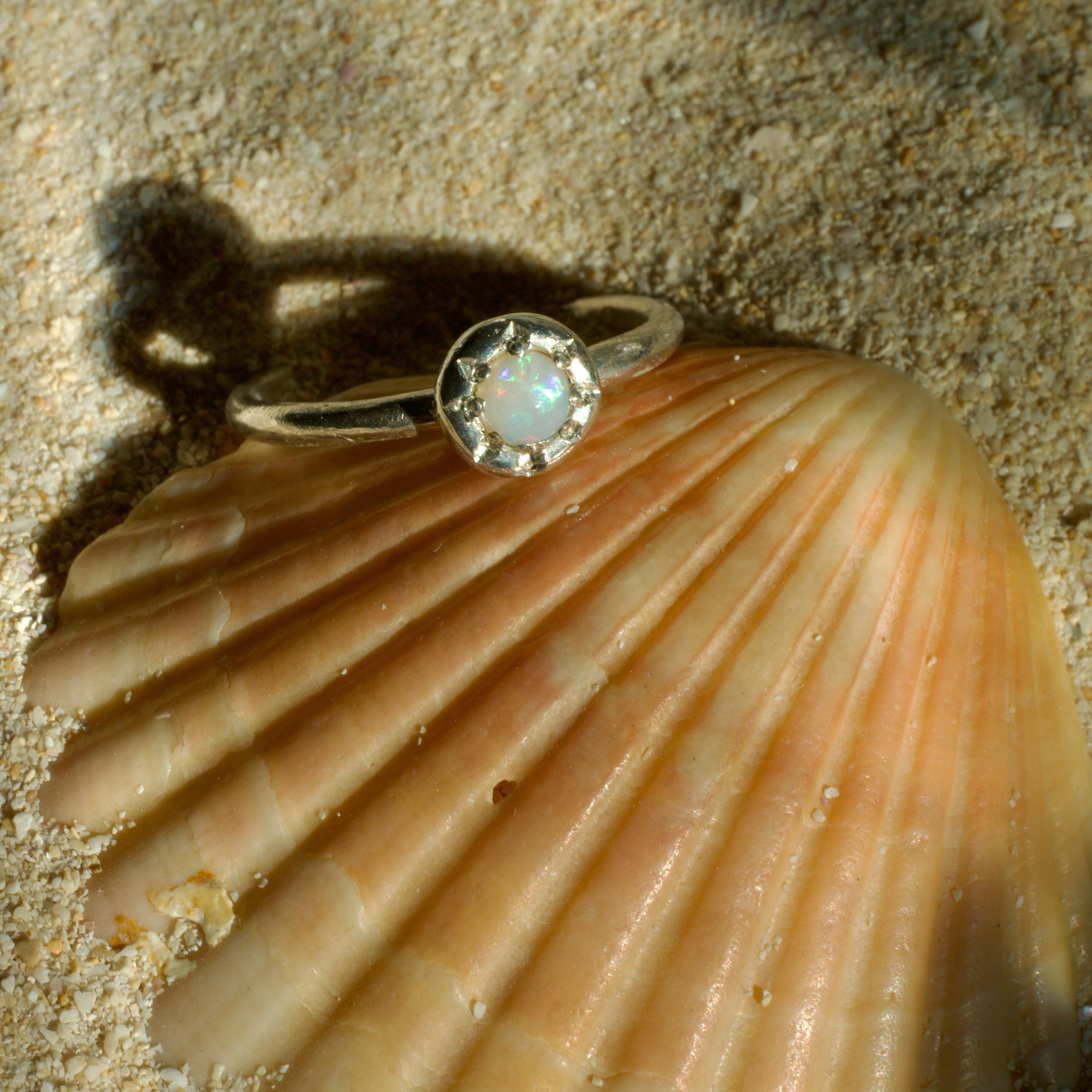 Moon Jelly Opal Ring