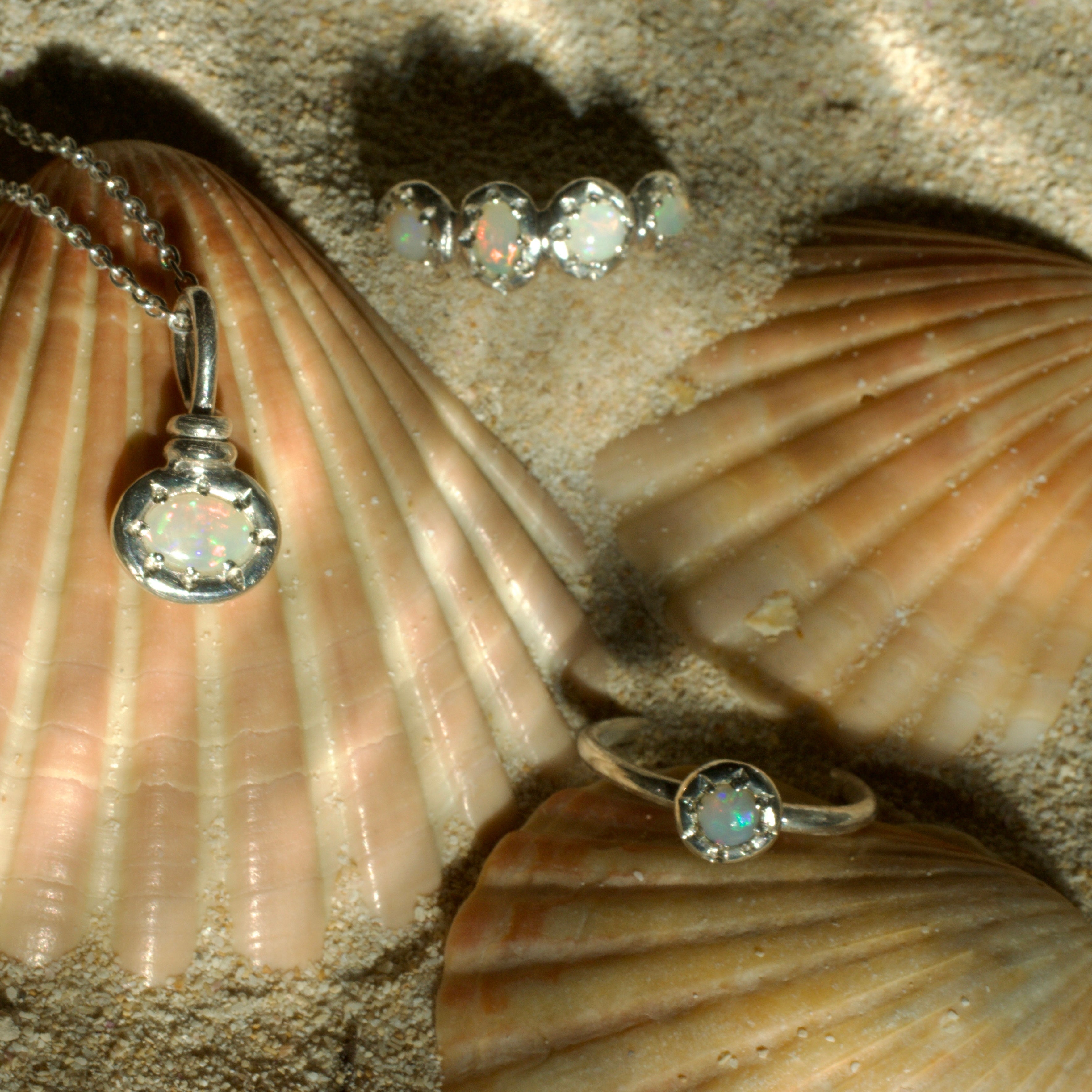 Moon Jelly Opal Ring