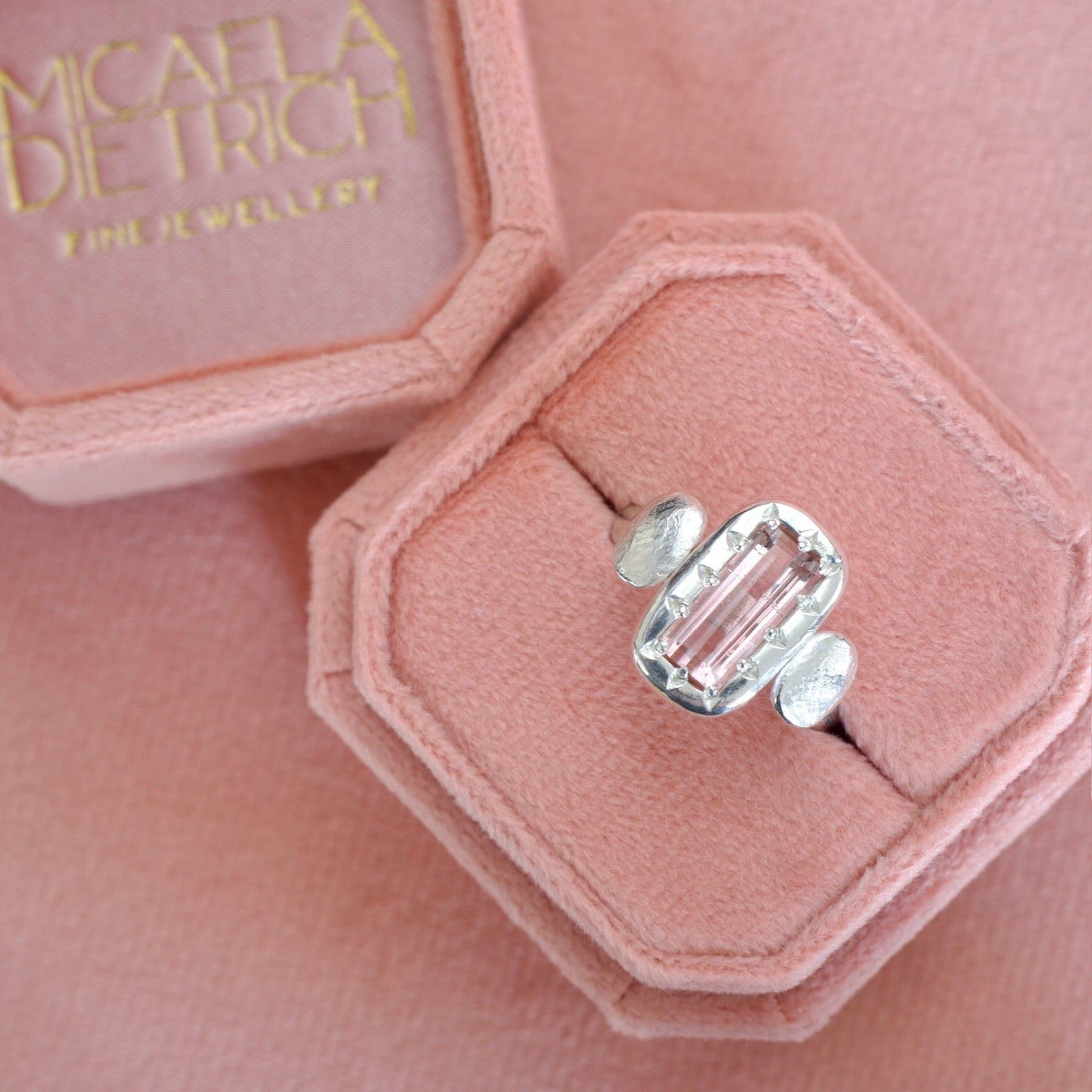 Haze Pink Tourmaline Ring