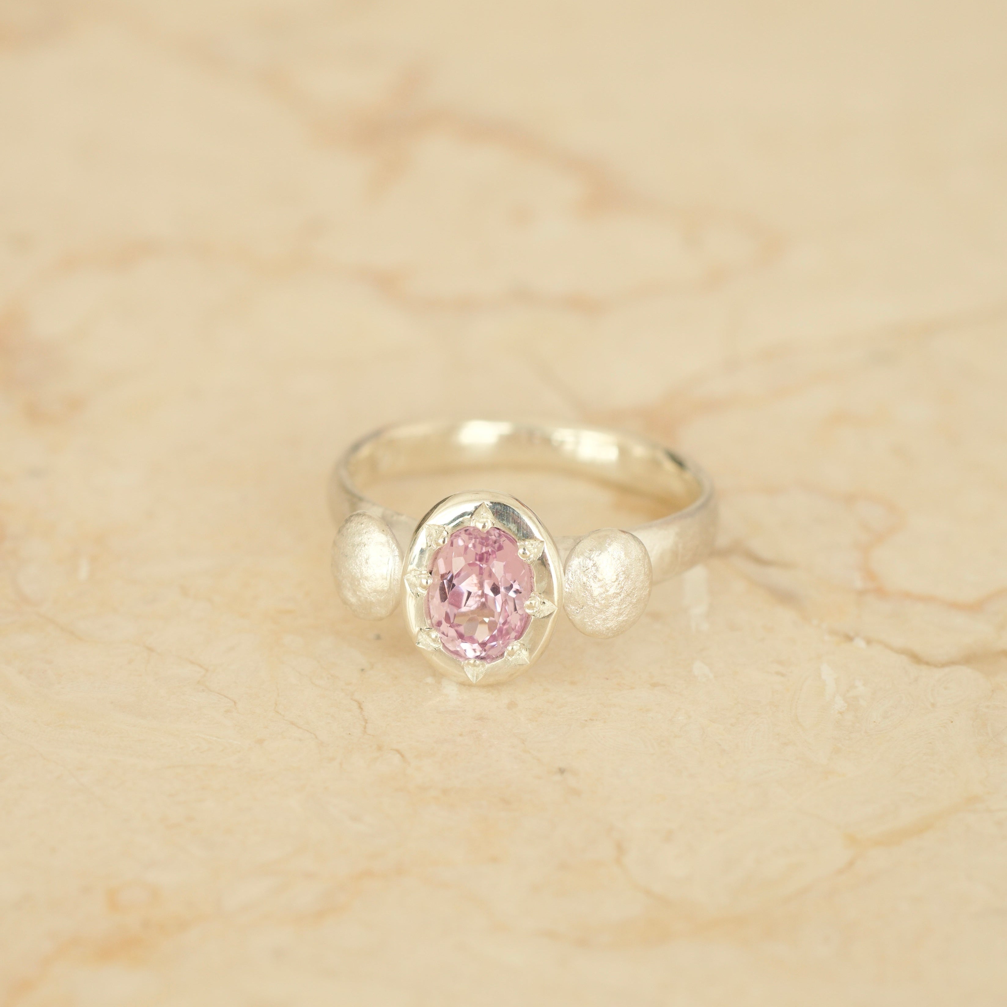 Afterglow Pink Kunzite Ring