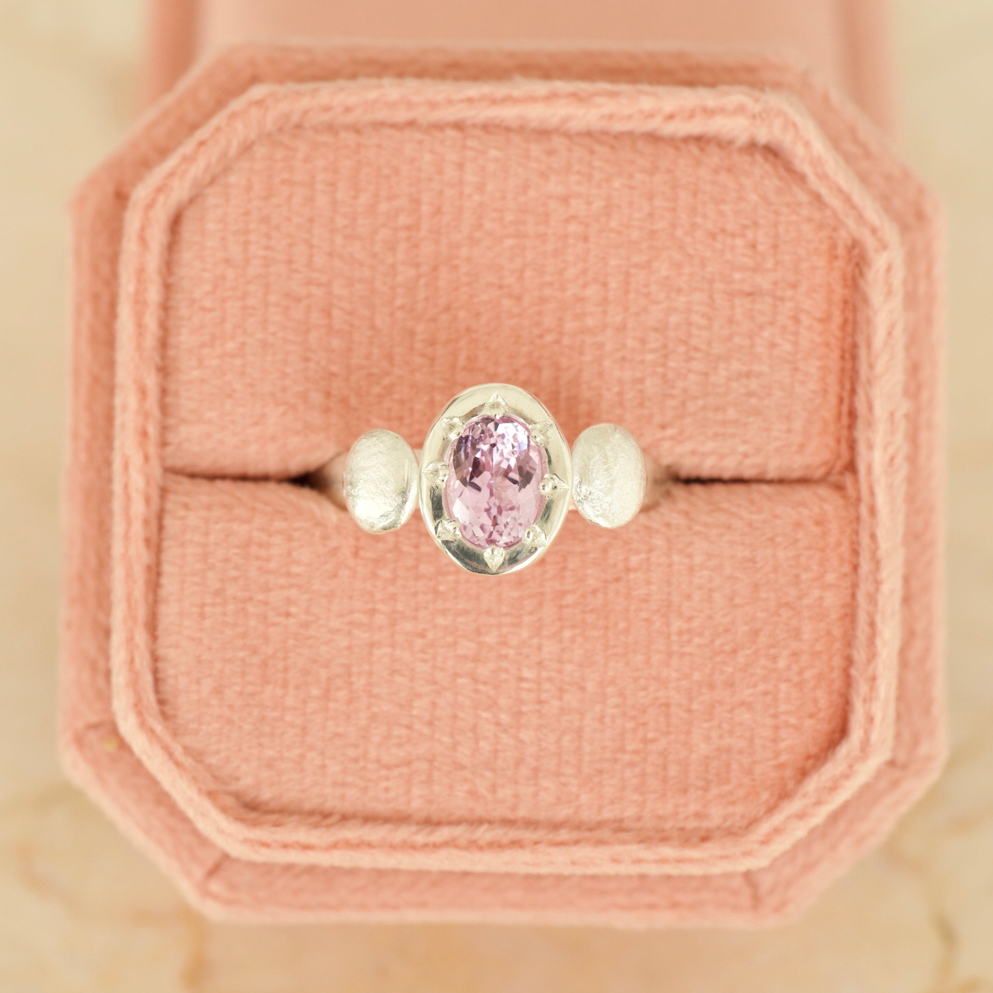 Afterglow Pink Kunzite Ring