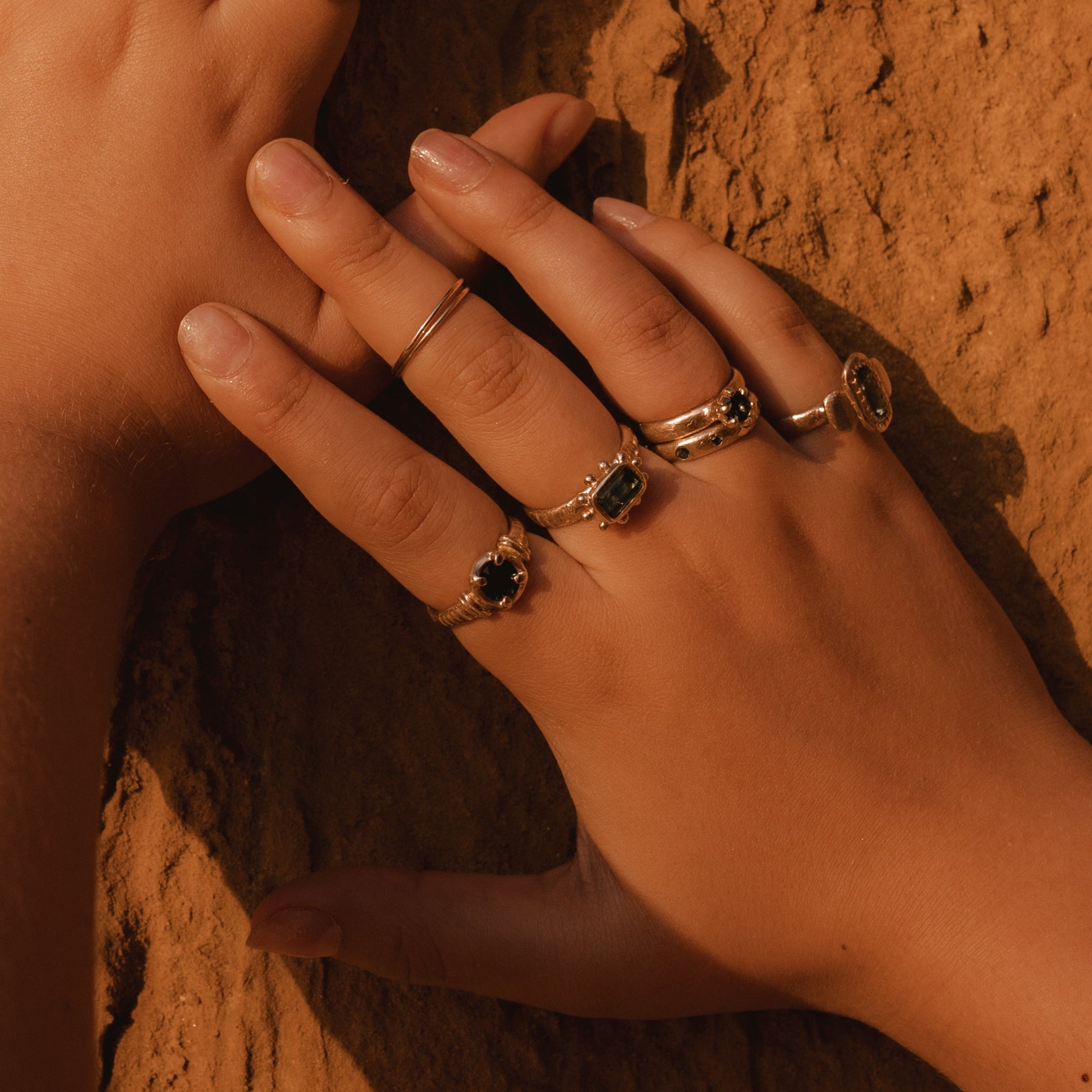 sphinx sapphire ring