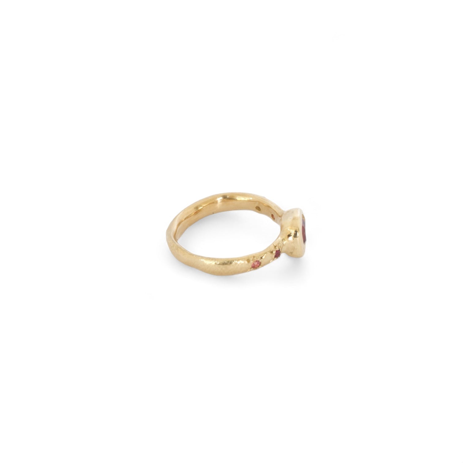 lotus garnet ring