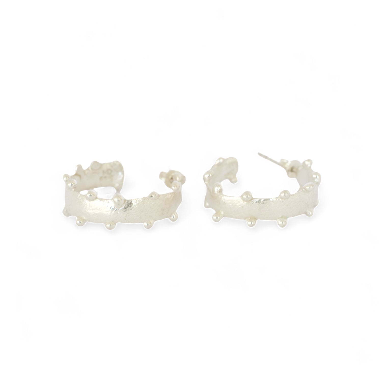 beaded hoop earrings