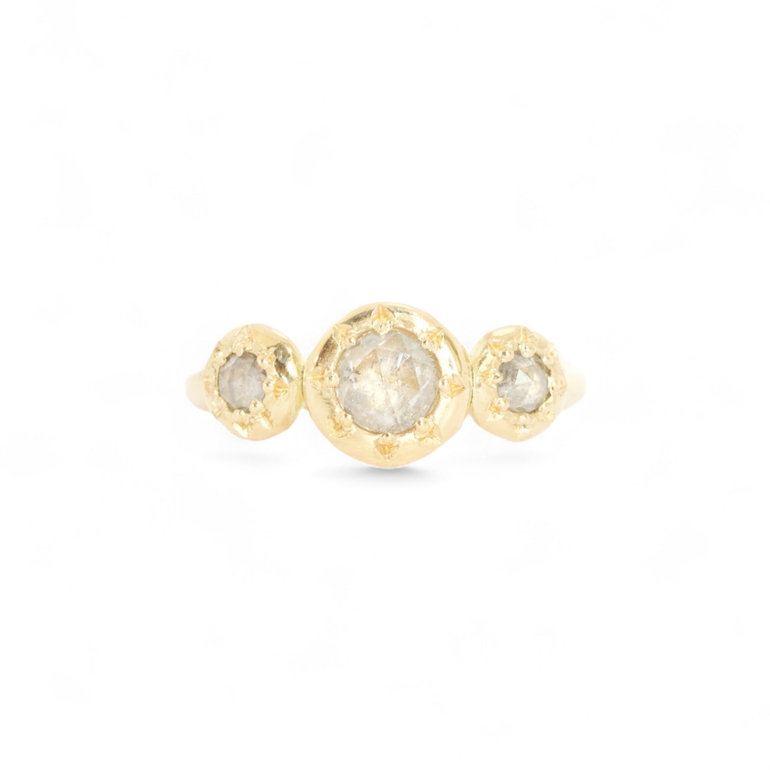 stardust salt & pepper diamond engagement ring