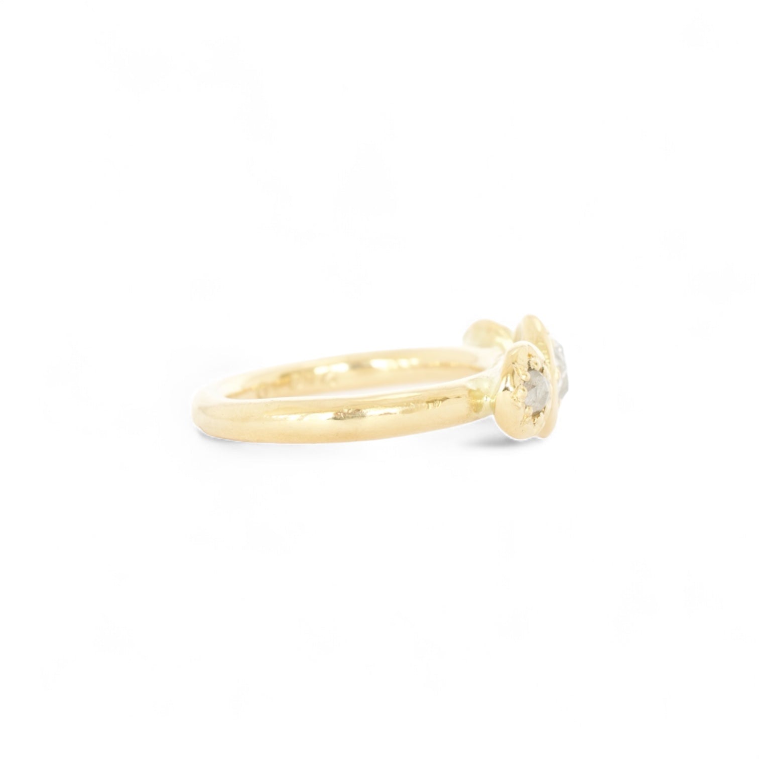 stardust salt & pepper diamond engagement ring