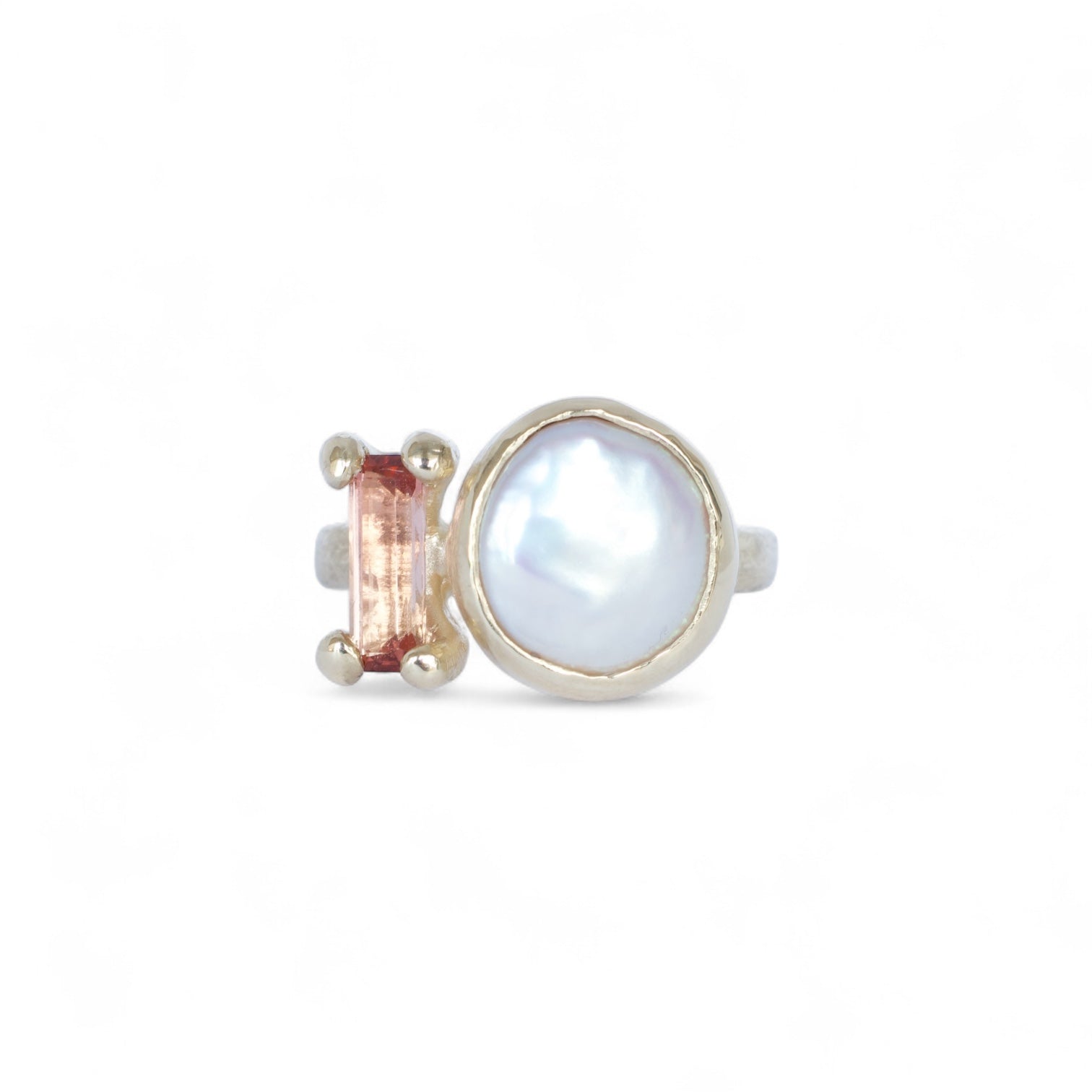 Dawn Pearl & Tourmaline Ring