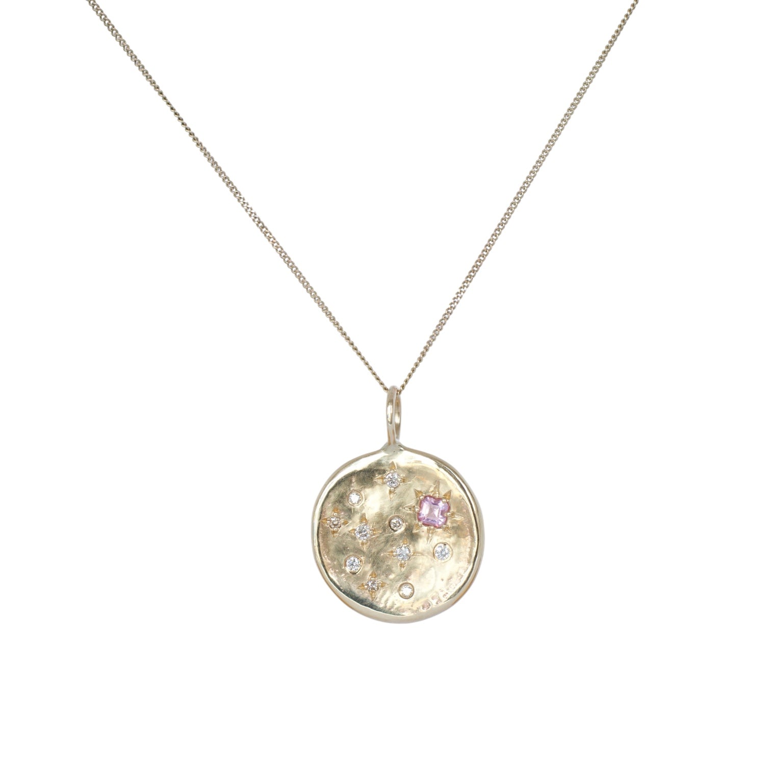 Orbit Sapphire & Diamond Pendant