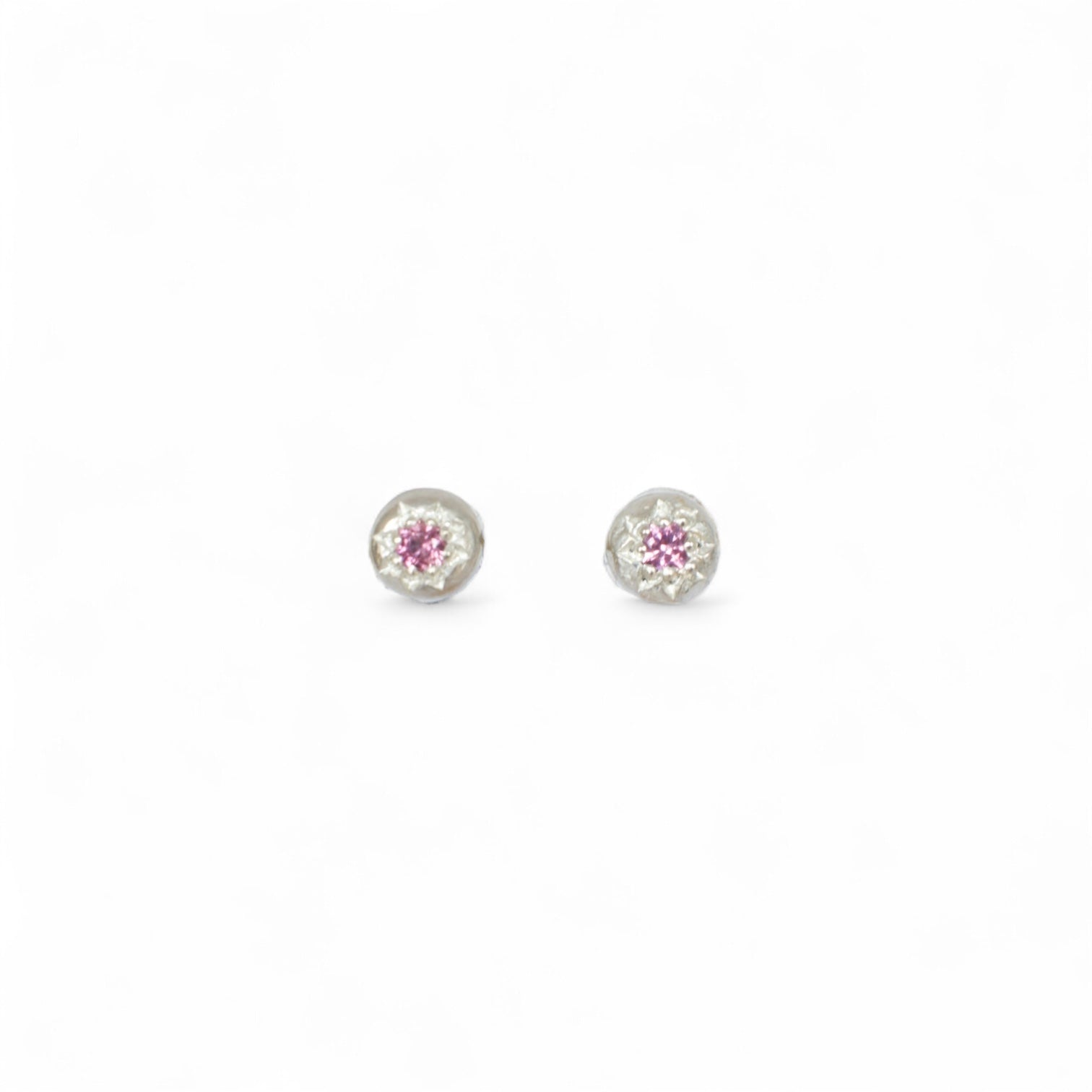 Astral Pink Sapphire Studs