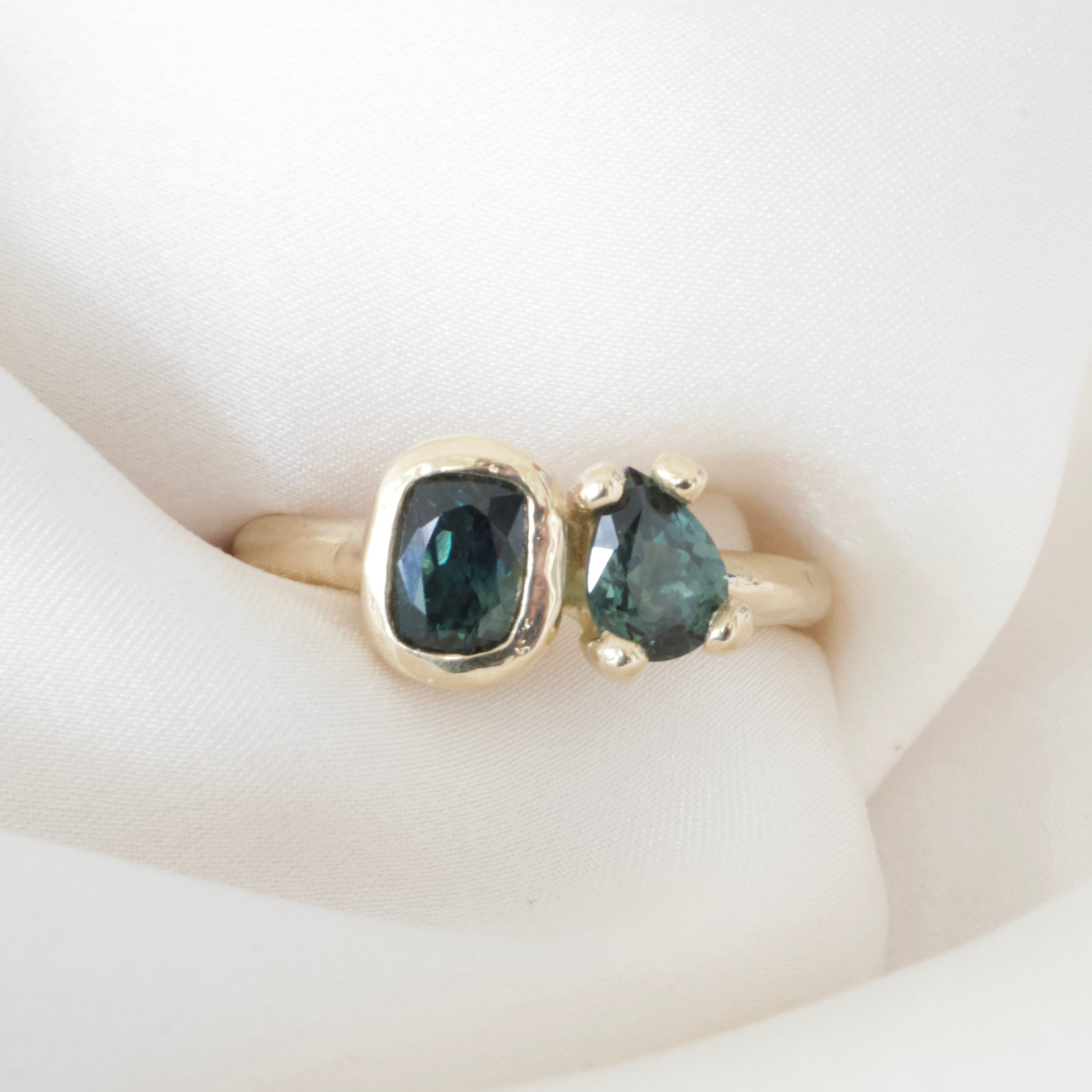 the two of us sapphire engagement ring