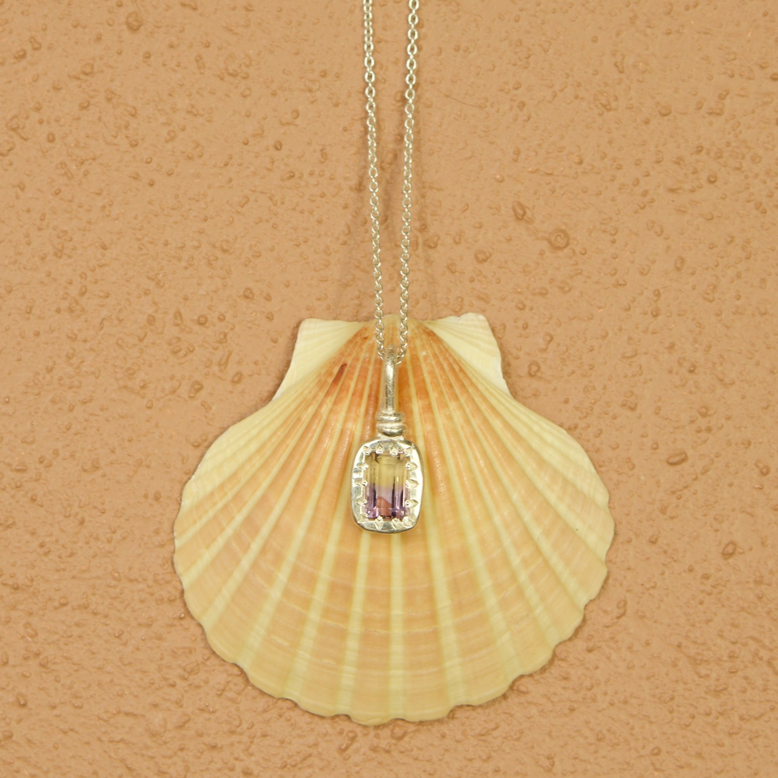 Seashells Ametrine Sterling Silver Pendant