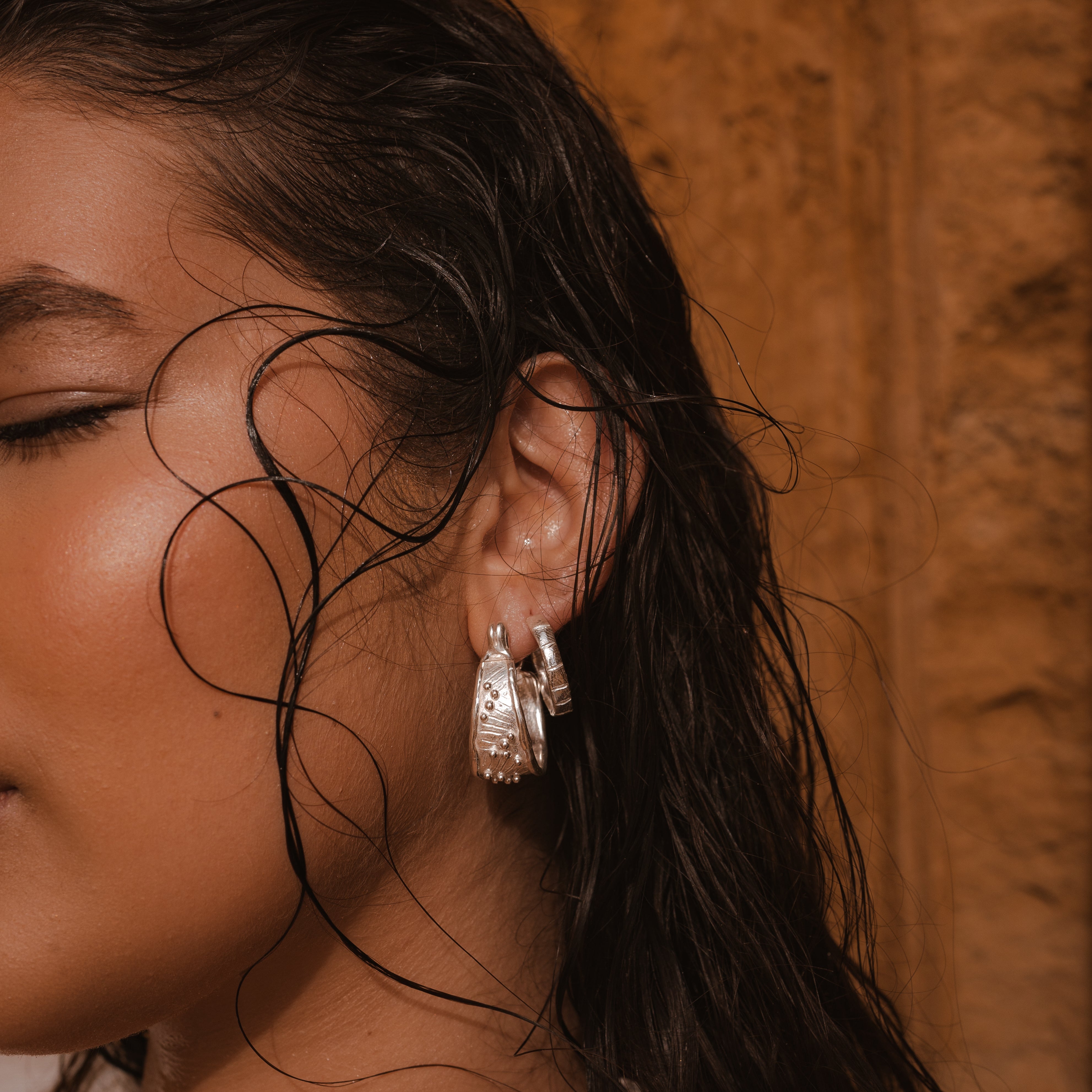 pathways hoop earrings
