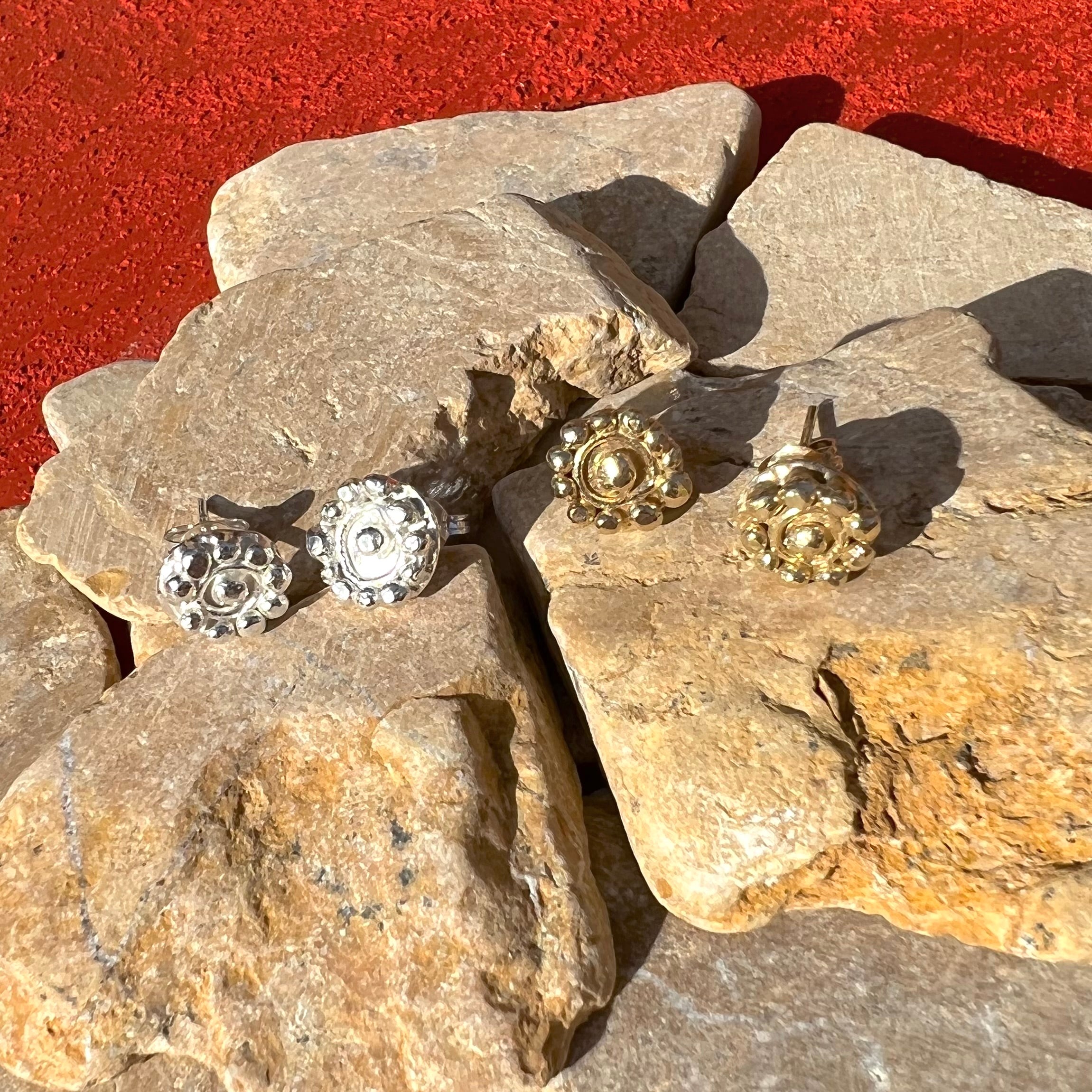 sundial stud earrings