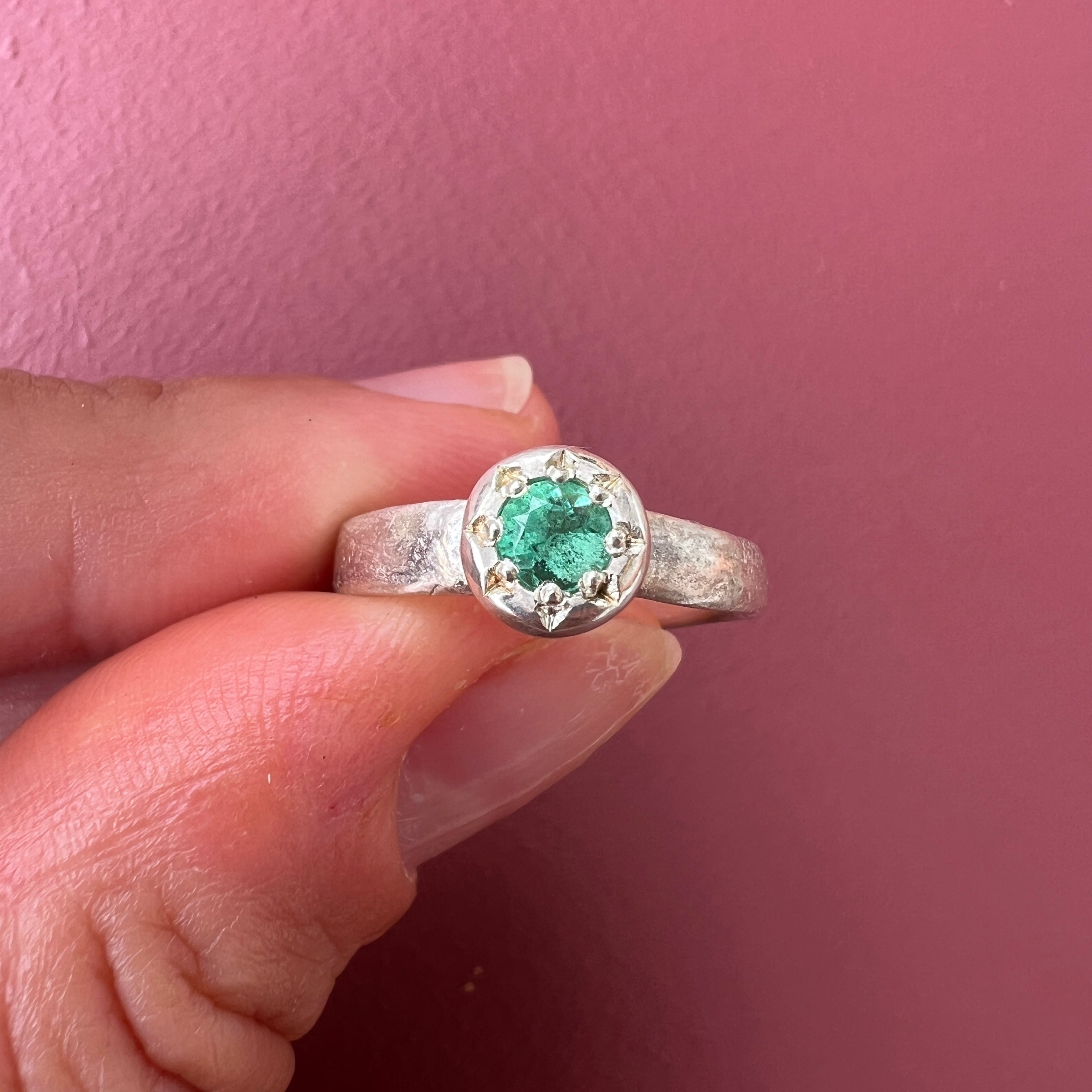 Peter Pan Emerald Ring