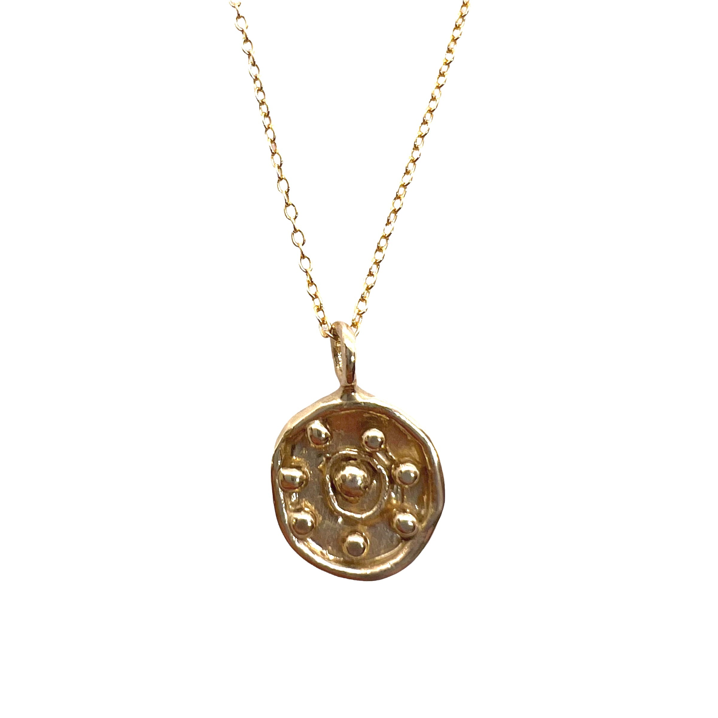 Mini Sundial Pendant 9 Carat gold