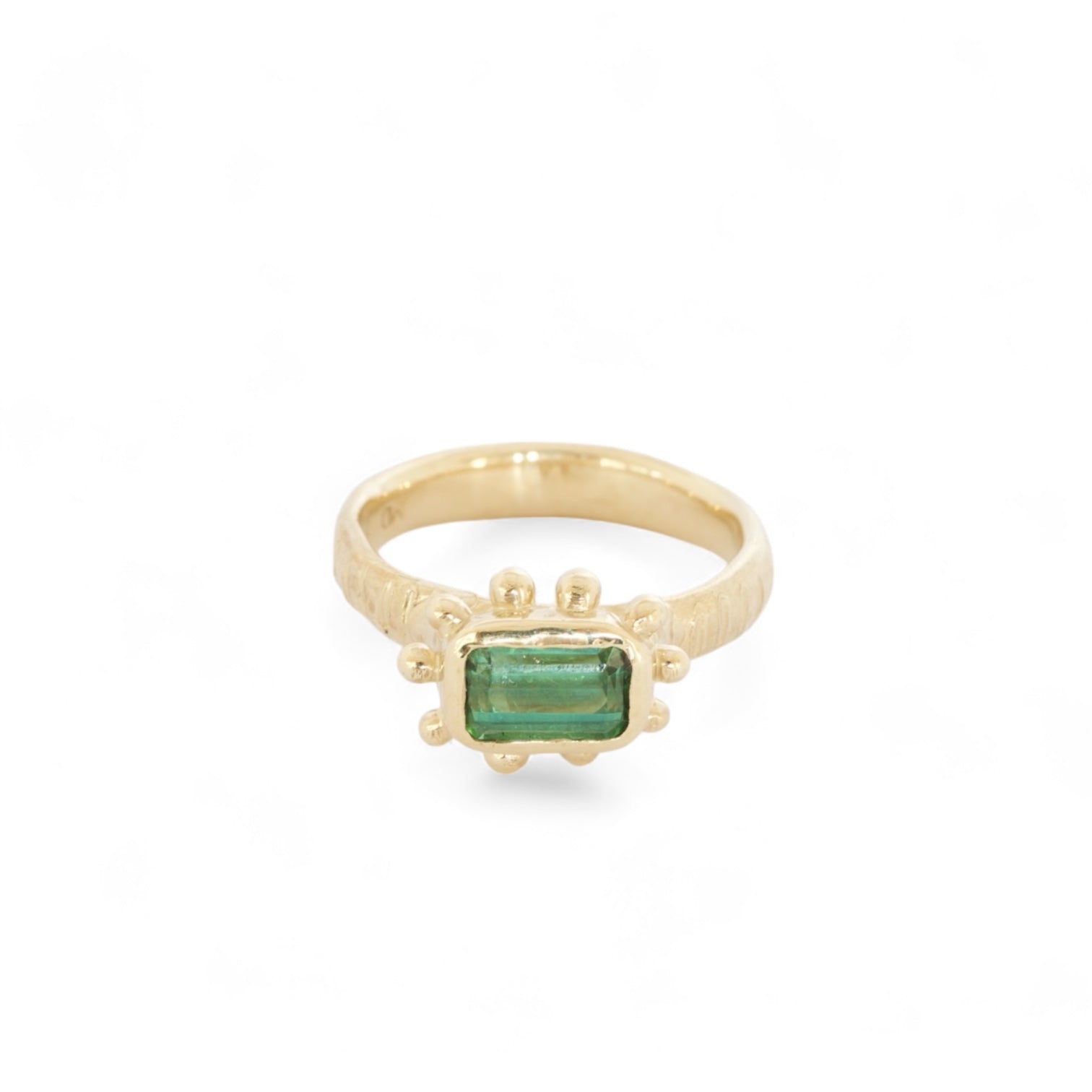 green grass tourmaline ring