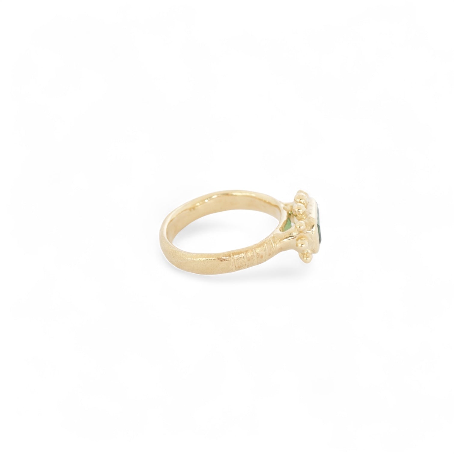 green grass tourmaline ring