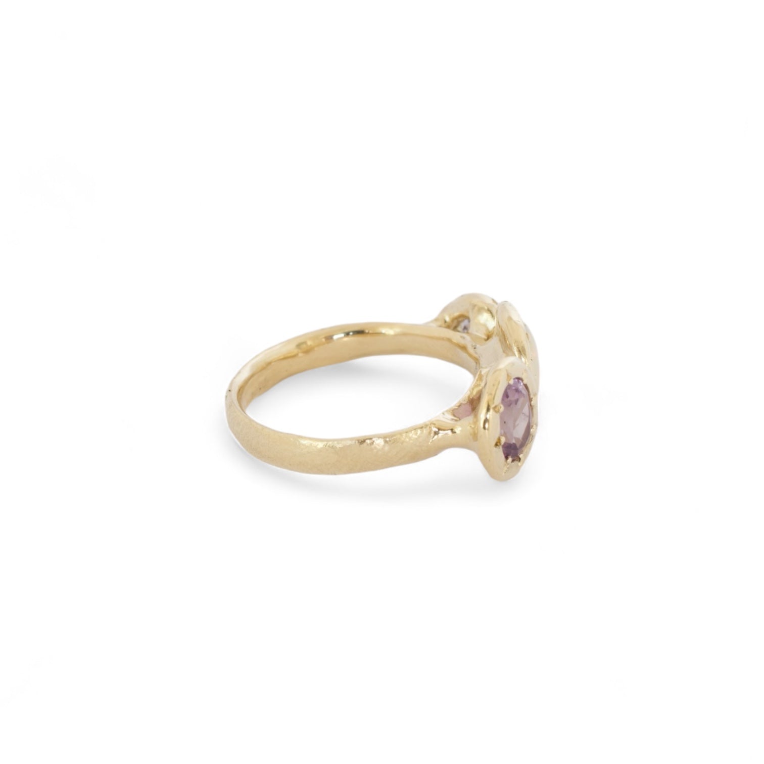 romantic amethyst, opal & tanzanite ring