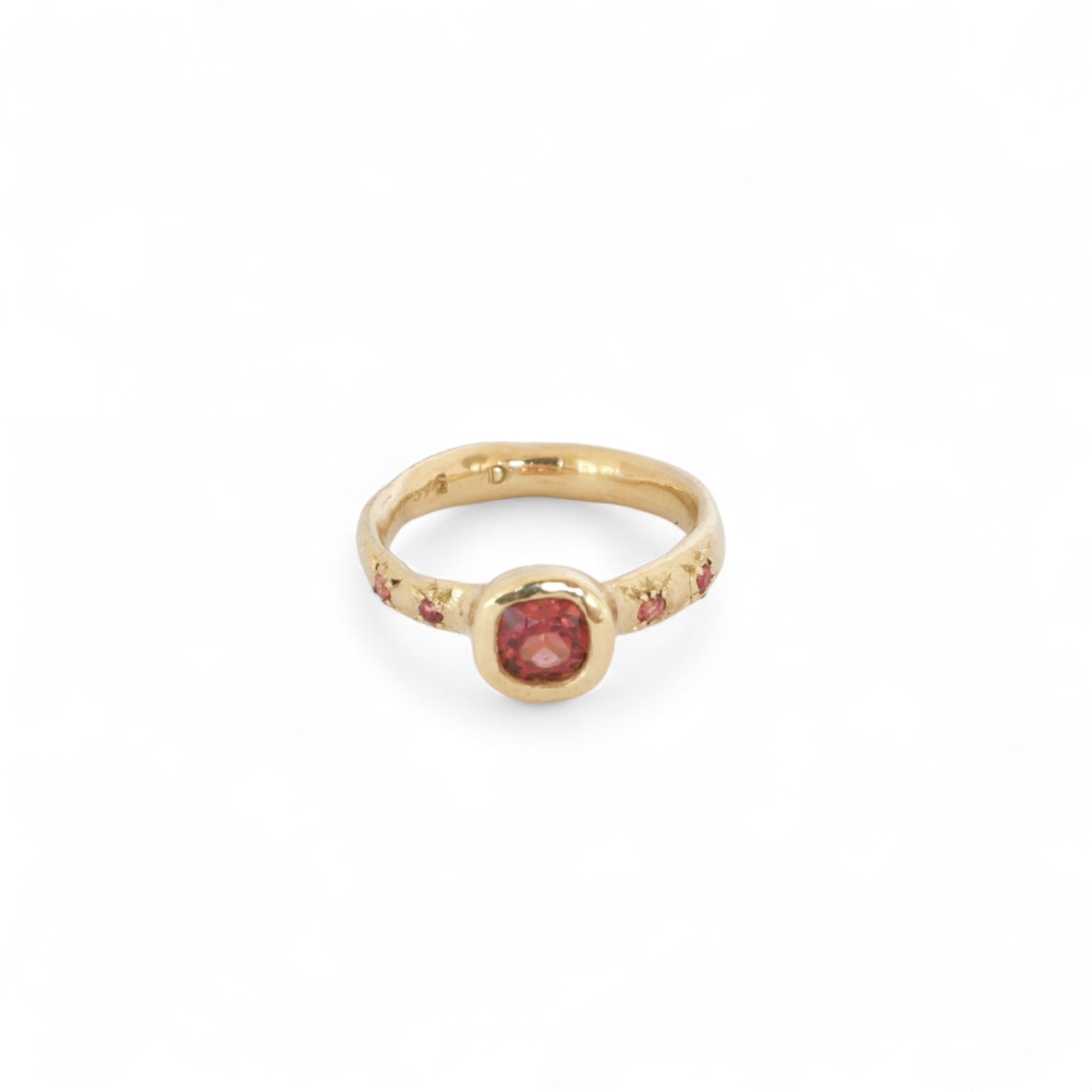 lotus garnet ring