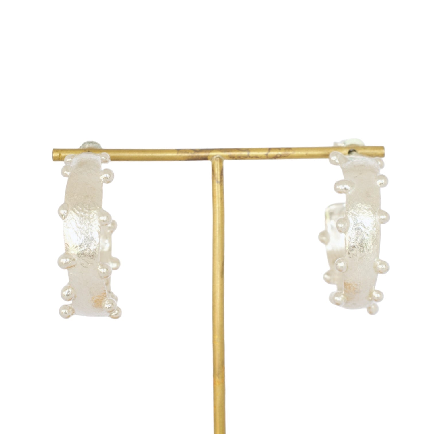 beaded hoop earrings