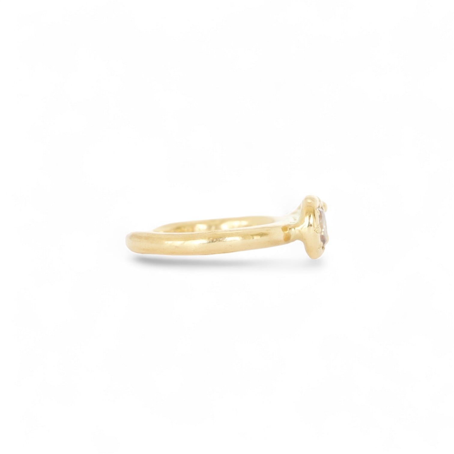 the two of us champagne diamond engagement ring