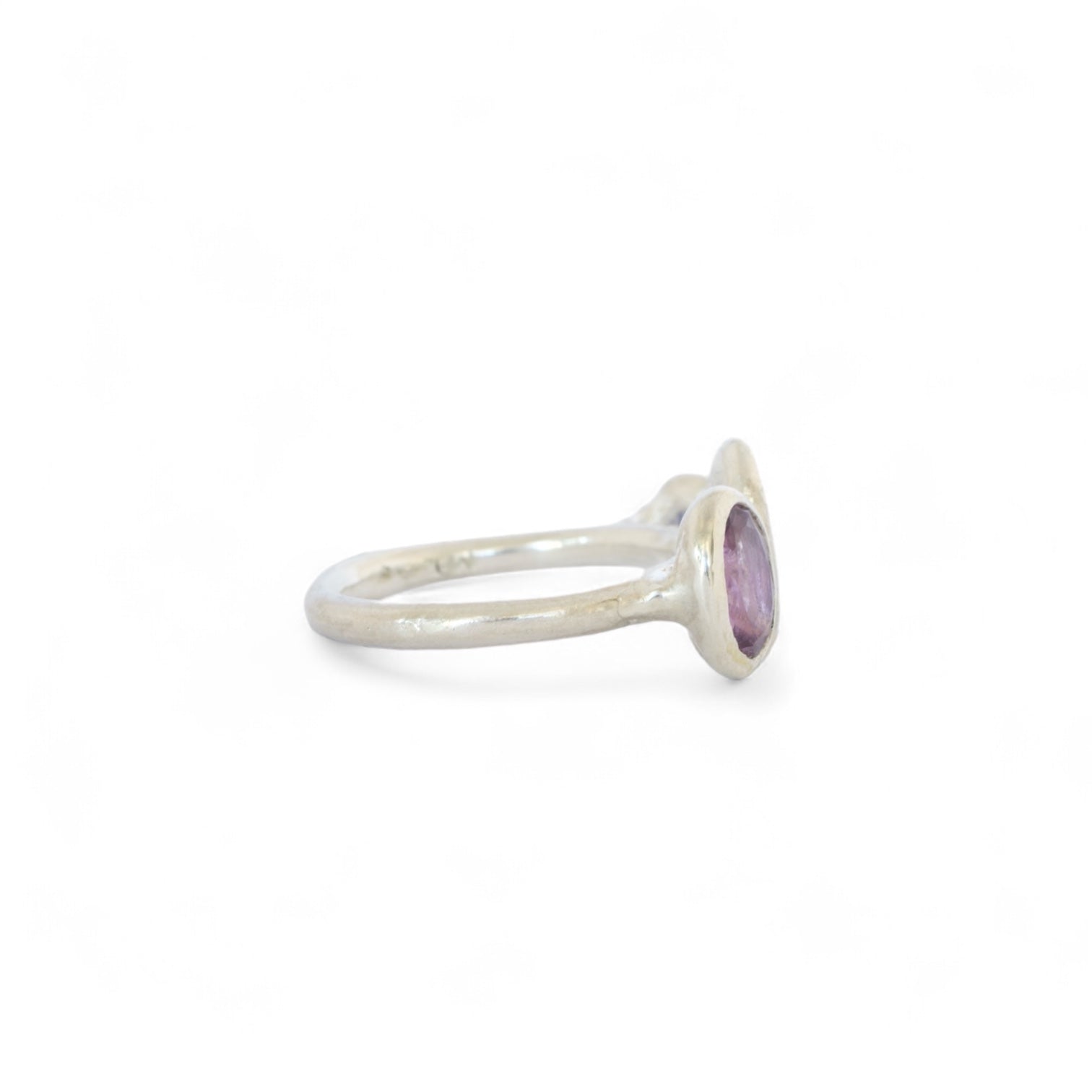 rhapsody black opal, amethyst & tanzanite ring