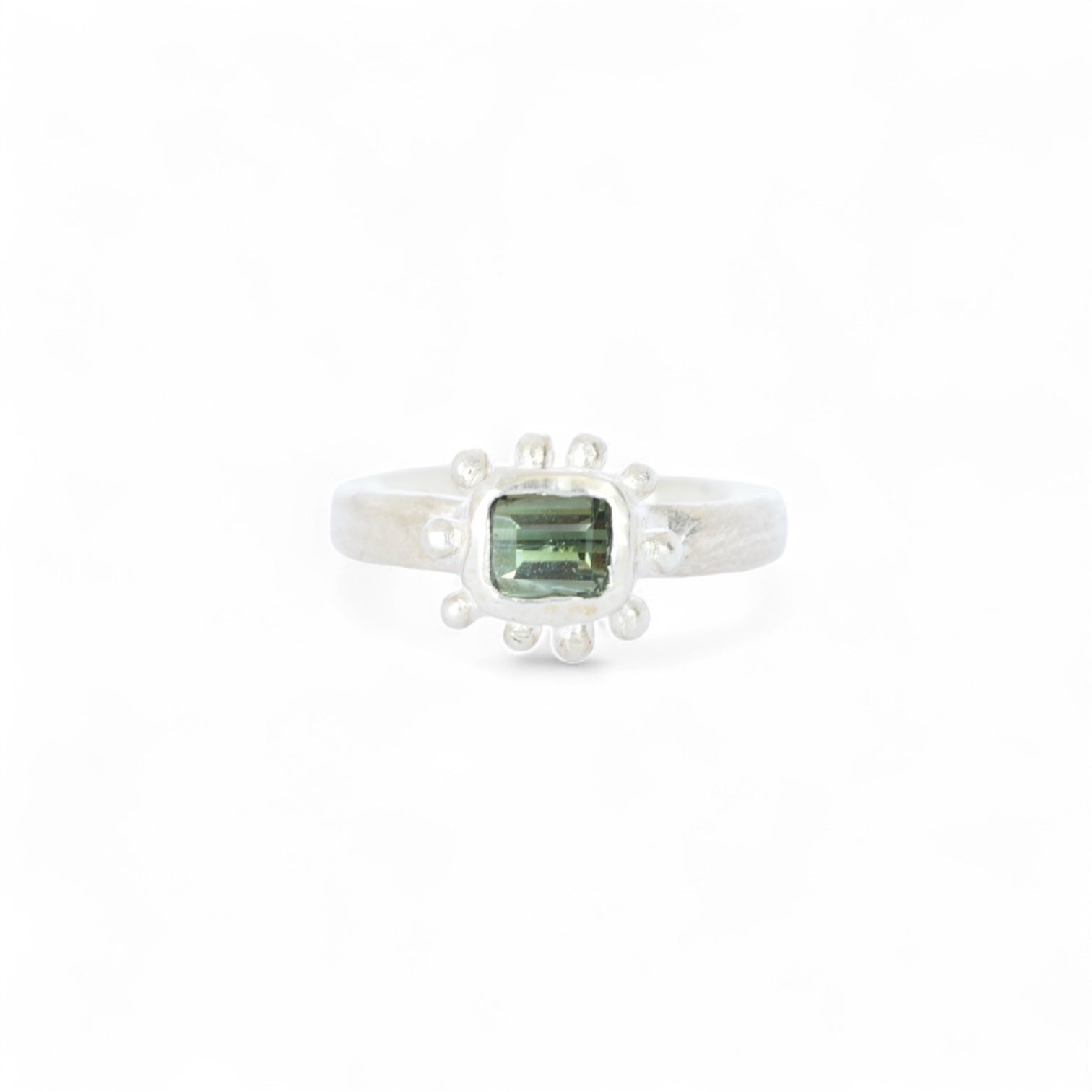 fern green tourmaline ring