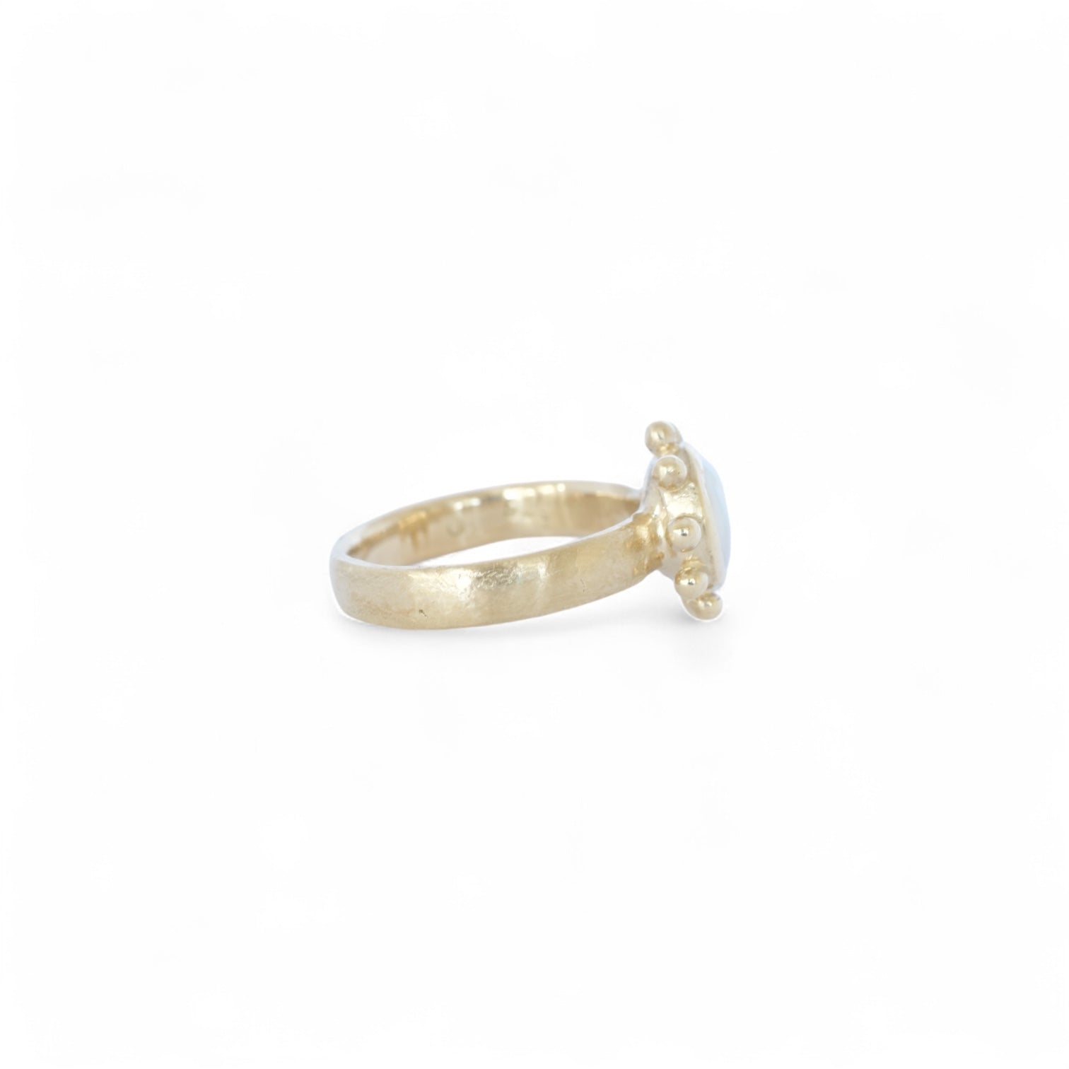 sunflower keshi pearl ring