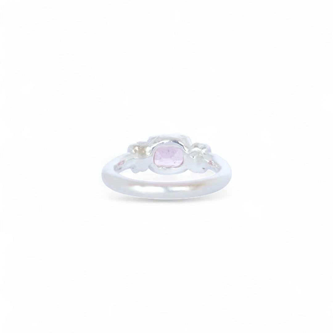 Anemone Pink Tourmaline Sterling Silver Ring