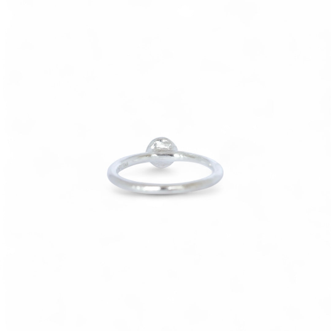 Marine Topaz Sterling Silver Ring