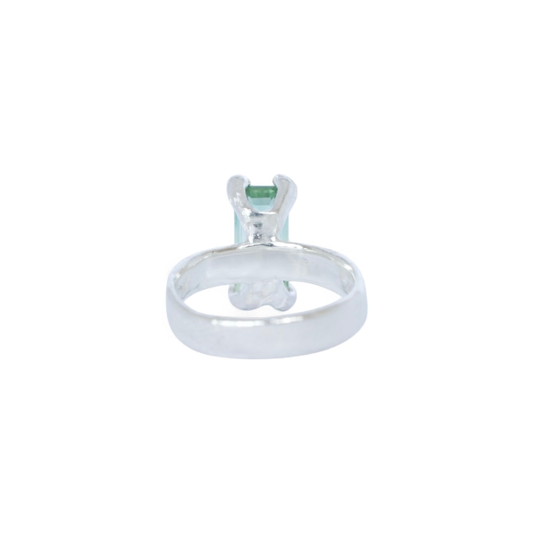 Tide Bi-Colour Green Tourmaline Sterling Silver Ring