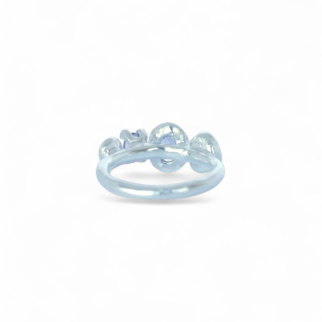 Siren Opal, Tanzanite & Amethyst Sterling Silver Ring