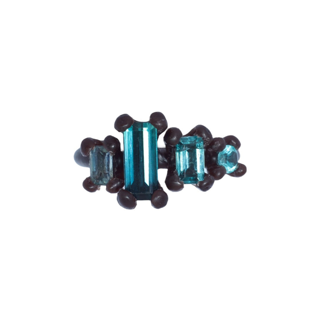 Lagoon Lore Tourmaline, Sapphire & Apatite Ring