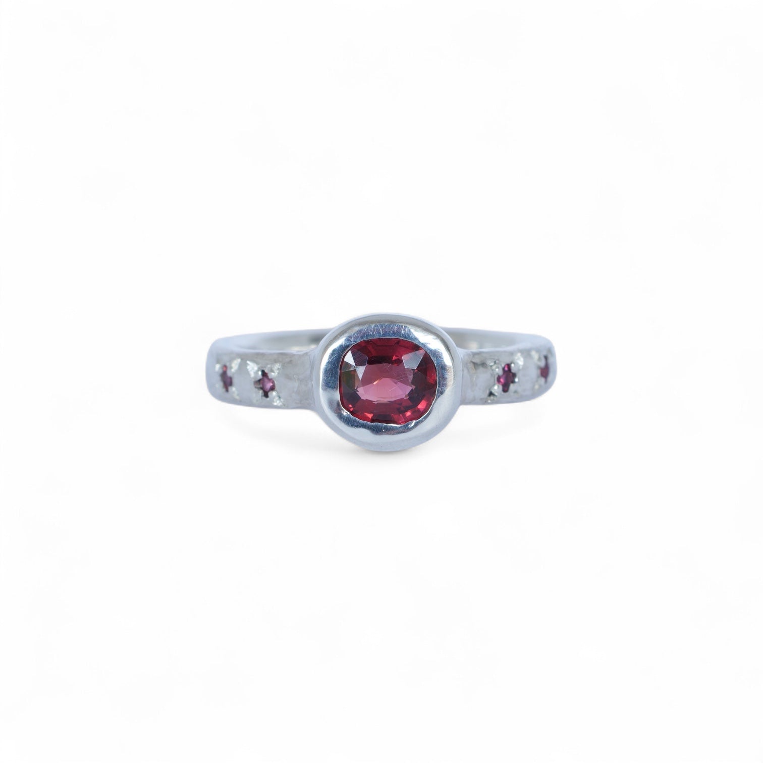 Dune Garnet and Sapphire Ring