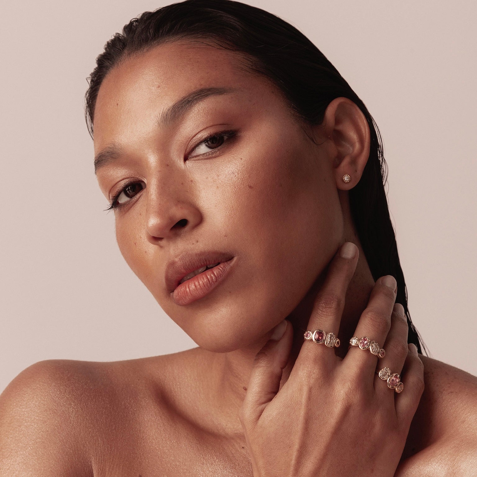 Ember Sapphire and Diamond Engagement Ring