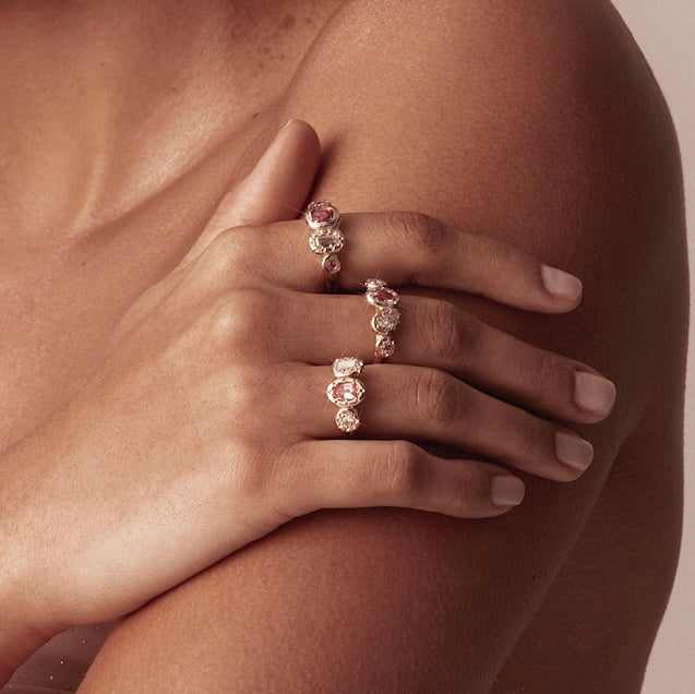 Ember Sapphire and Diamond Engagement Ring